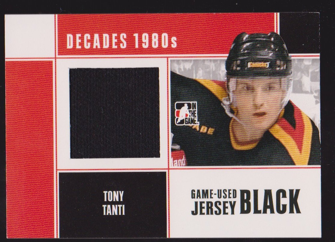 2010-11 ITG Decades 1980s Jerseys Black #M08 Tony Tanti (image for) 2010-11 ITG Decades 1980s Jerseys Black #M08 Tony Tanti